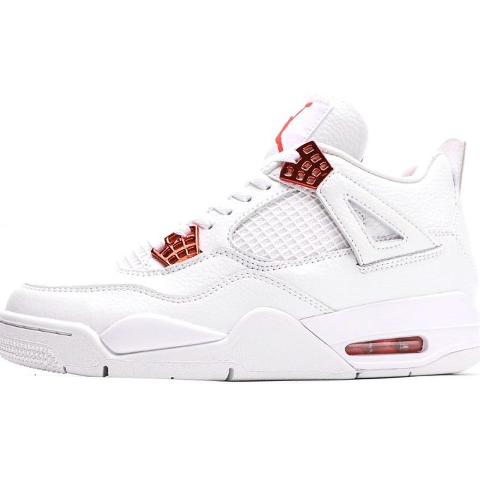 Air Jordan 4 White Metallic Orange [PK GOD]
