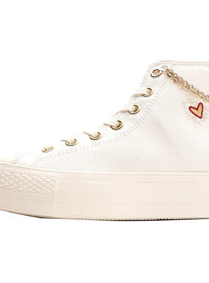 Chuck Taylor All Star Lift Platform Gold Chain