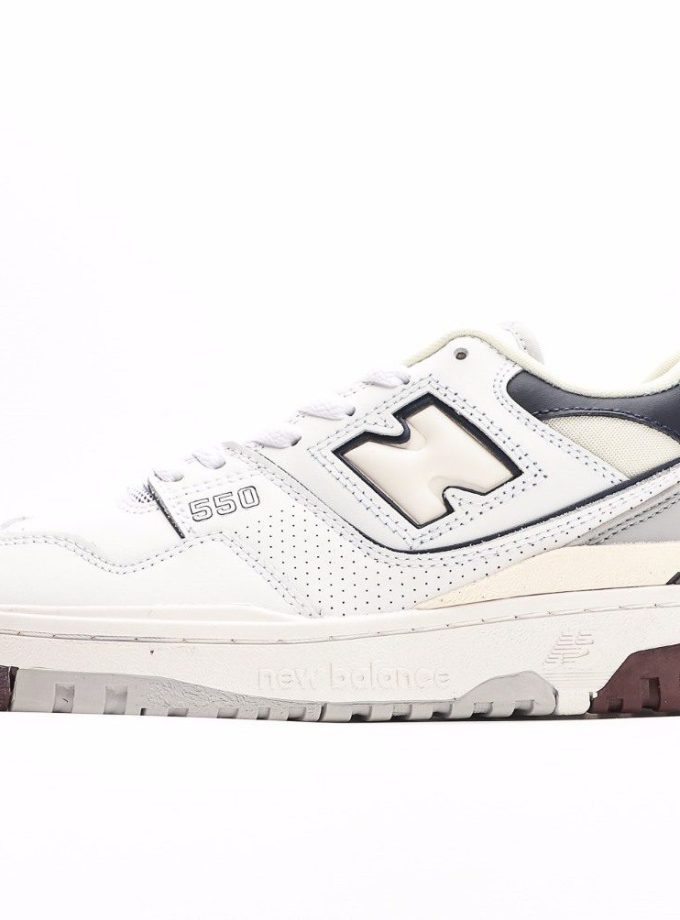 New Balance 550 White Indigo Burgundy'