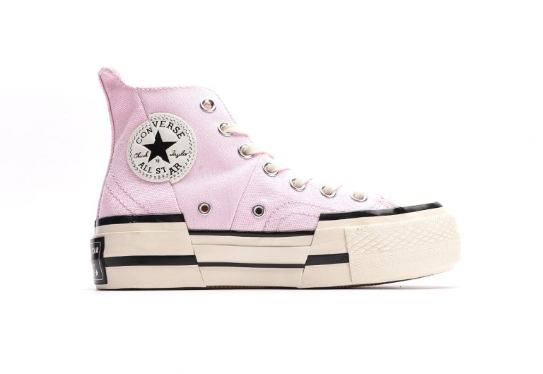 Chuck 70 High Plus Logo Collage ‑ Pastel Pink - Image 2