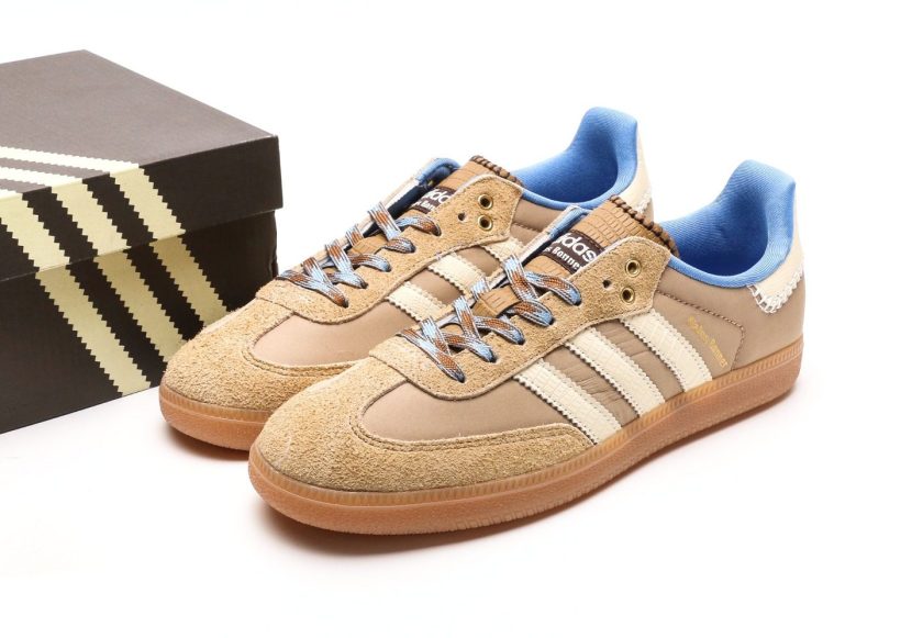 Wales Bonner x Samba Nylon 'Desert White' - Image 9