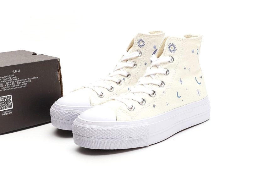 Chuck Taylor Celestial Lift Platform High Egret Purple - Image 8