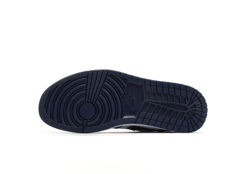 Air Jordan 1 Low White Navy Blue - Image 4