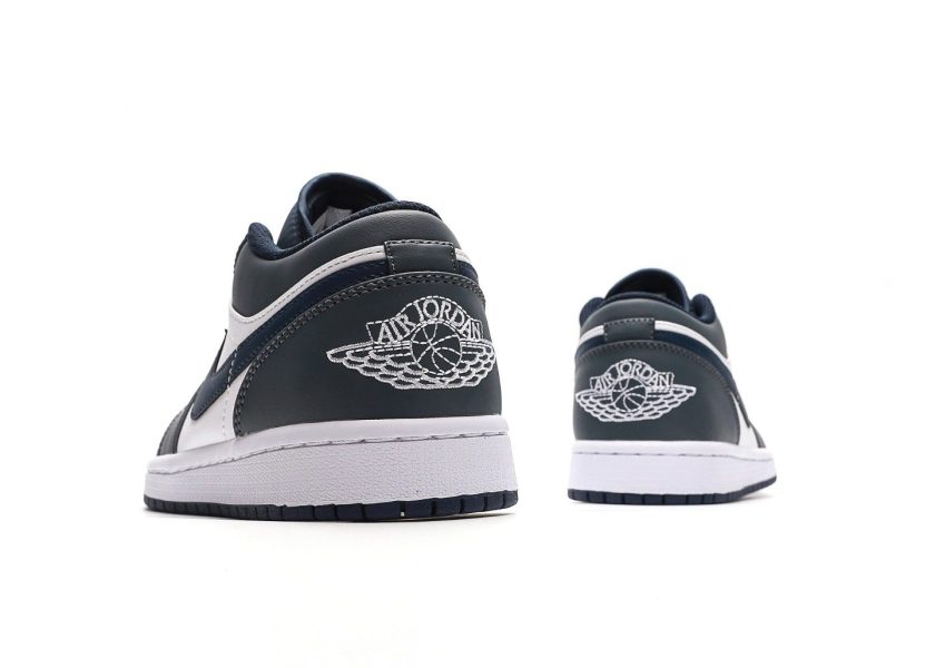 Air Jordan 1 Low White Navy Blue - Image 6