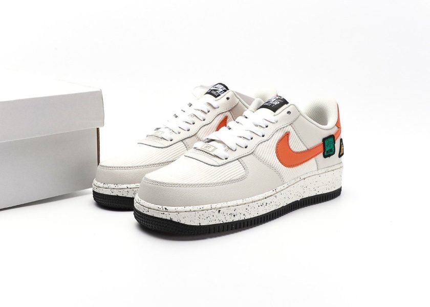 Air Force 1 GS White Starfish Orange - Image 9