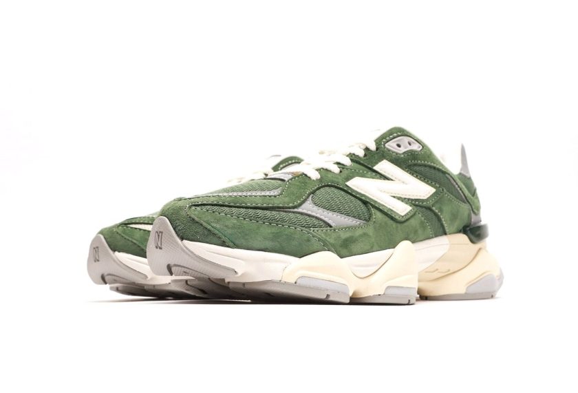 New Balance 9060 Green Suede - Image 5