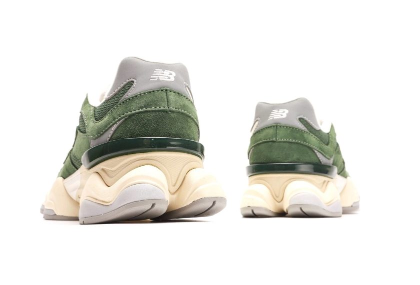 New Balance 9060 Green Suede - Image 6