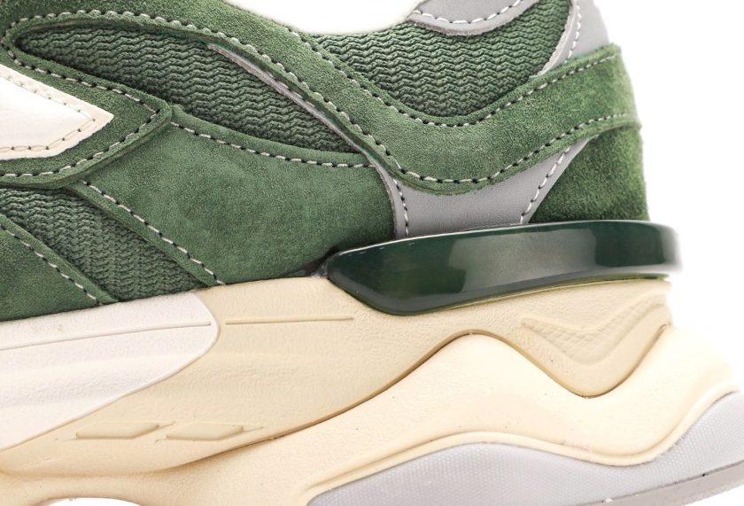 New Balance 9060 Green Suede - Image 7
