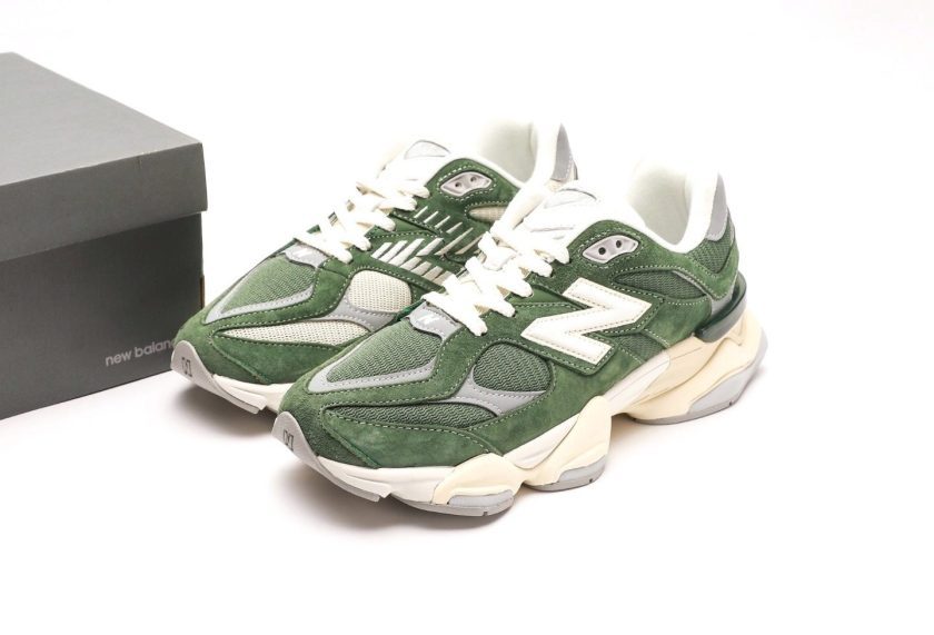 New Balance 9060 Green Suede - Image 9