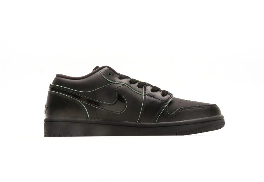 Air Jordan 1 Low SE  "Black Vapor Green" - Image 2
