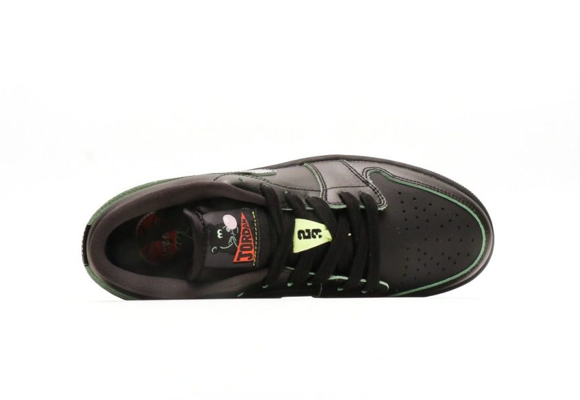 Air Jordan 1 Low SE  "Black Vapor Green" - Image 3