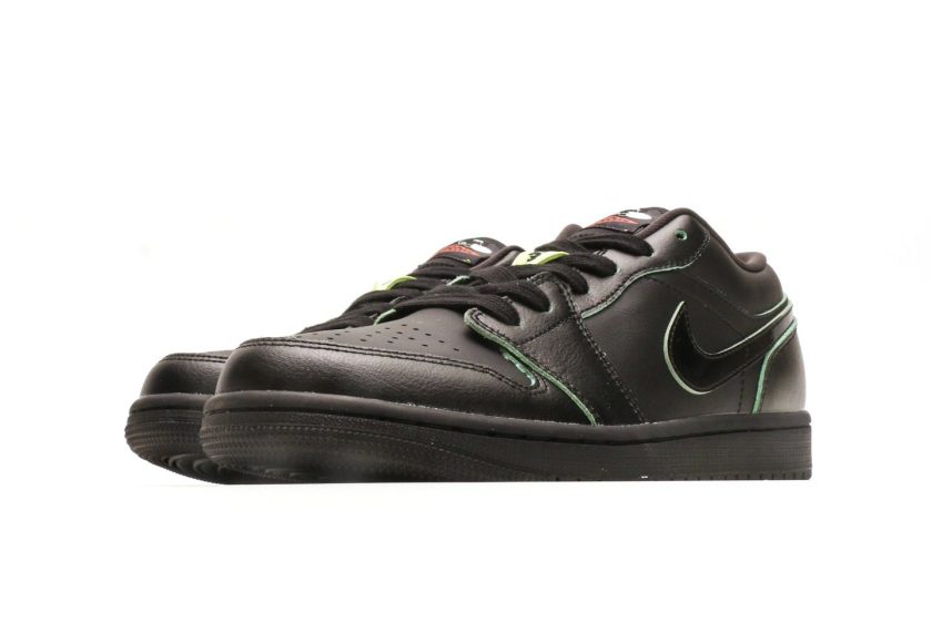 Air Jordan 1 Low SE  "Black Vapor Green" - Image 5