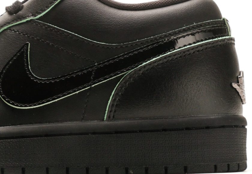 Air Jordan 1 Low SE  "Black Vapor Green" - Image 7