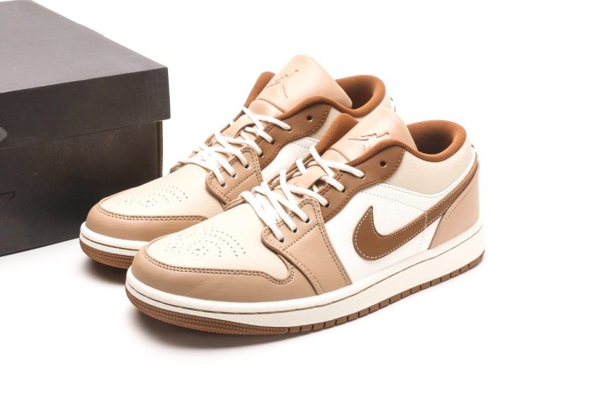 Air Jordan 1 Low Premium "Tan/Brown" - Image 9