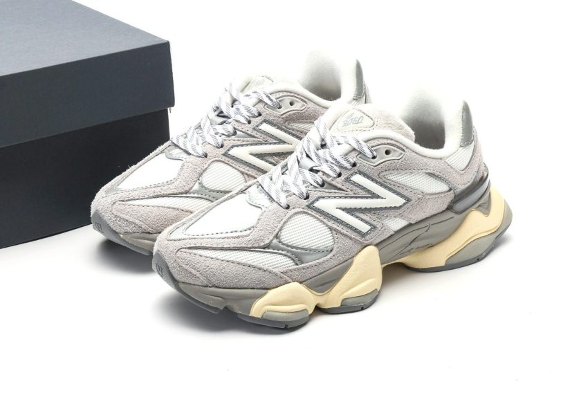 New Balance 9060 Light Grey White - Image 9