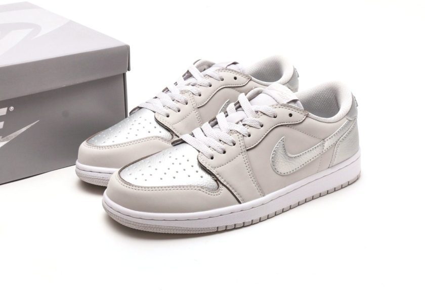 Air Jordan 1 Low "Metallic Silver" - Image 9