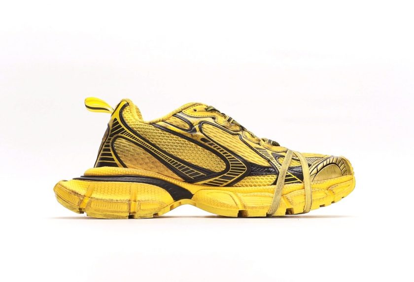 3XL Sneaker "Worn-Out - Yellow Black" - Image 2
