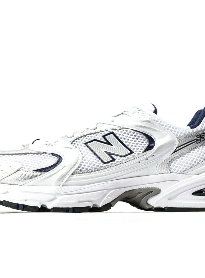 New Balance 530 White Silver Navy
