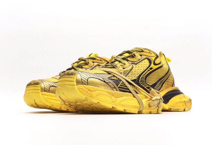 3XL Sneaker "Worn-Out - Yellow Black" - Image 5