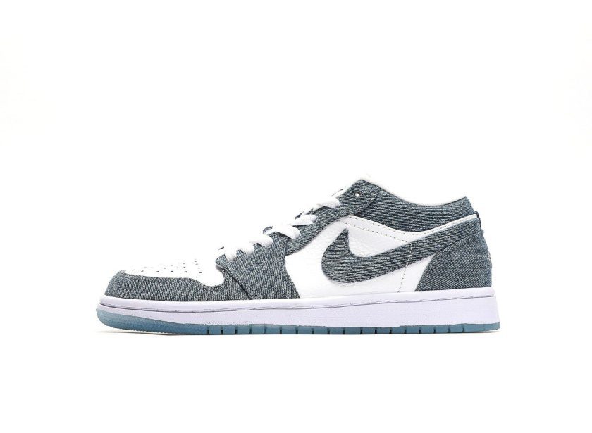 Air Jordan 1 Retro Low Canvas White Denim
