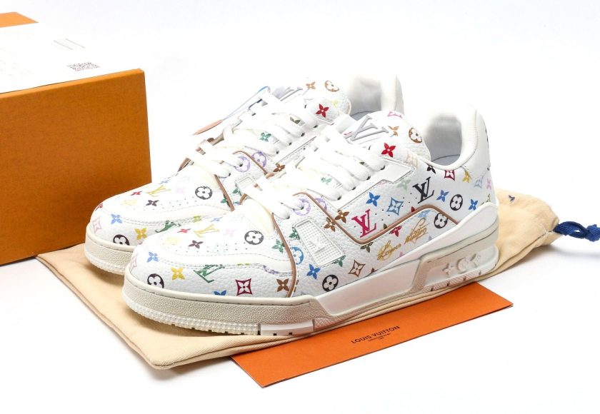 LV x Takashi Murakami Trainer Sneaker [BOUTIQUE QUALITY] - Image 9