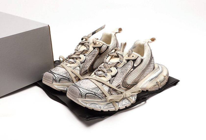 3XL Sneaker 'Beige Mesh and Polyurethane' - Image 9