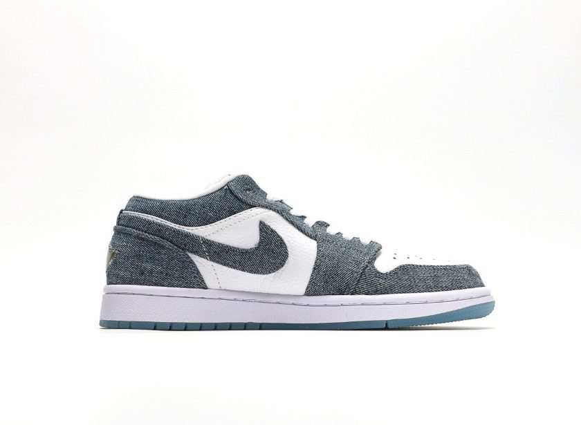 Air Jordan 1 Retro Low Canvas White Denim - Image 2