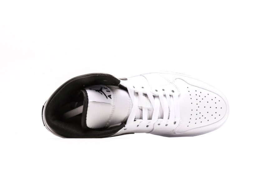 Air Jordan 1 Mid 'White Black' - Image 3