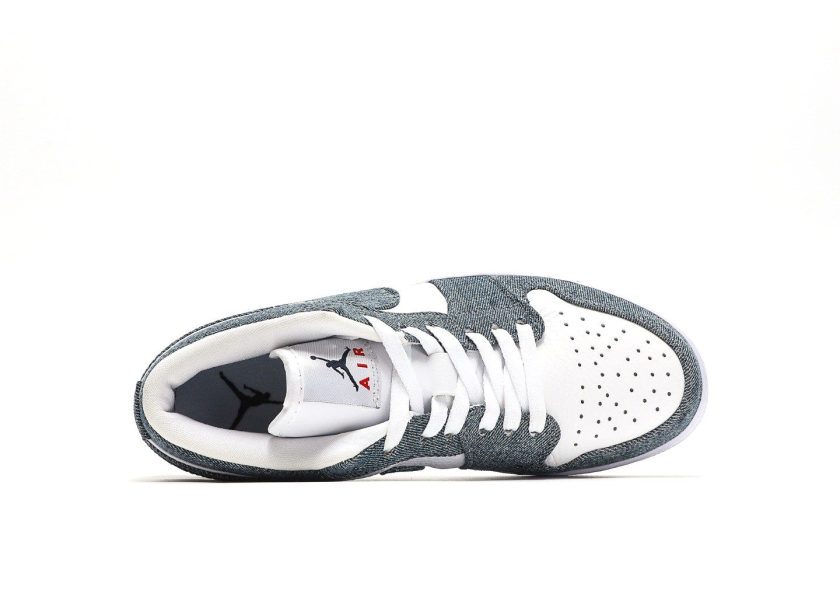 Air Jordan 1 Retro Low Canvas White Denim - Image 3