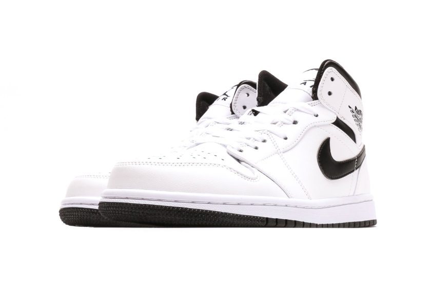 Air Jordan 1 Mid 'White Black' - Image 5