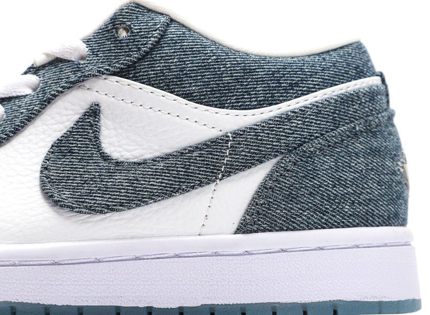 Air Jordan 1 Retro Low Canvas White Denim - Image 7