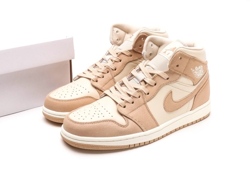 Air Jordan 1 Mid "Light Tan" - Image 9