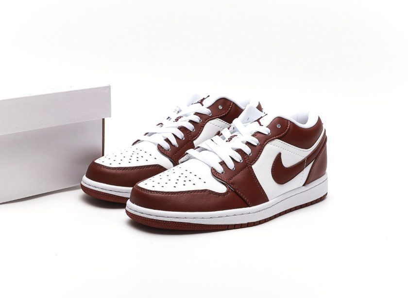 Air Jordan 1 Low White Eclipse Bronze - Image 9